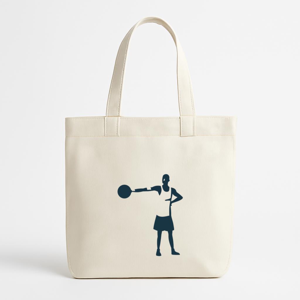 Basketball Player Player Ball Shorts Bald T Shirt Detailed Silhouette Canvas Tote Bag