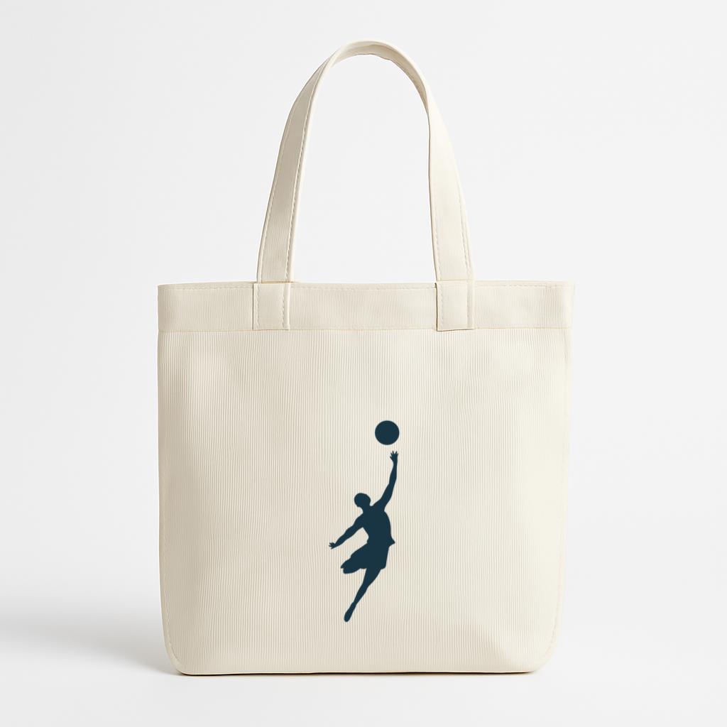 Basketball Player Player Ball Shorts Finger Throw Silhouette Canvas Tote Bag