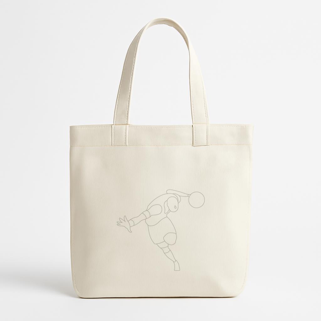 Basketball Player Player Ball Shorts T Shirt Palm Finger Line Canvas Tote Bag