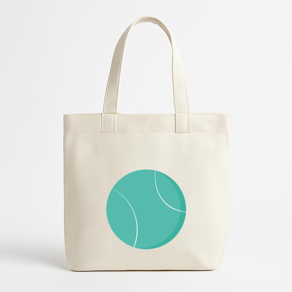Big Basketball Flat Canvas Tote Bag