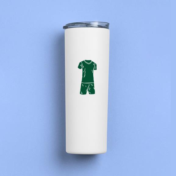 Green Soccer Uniform Tumbler