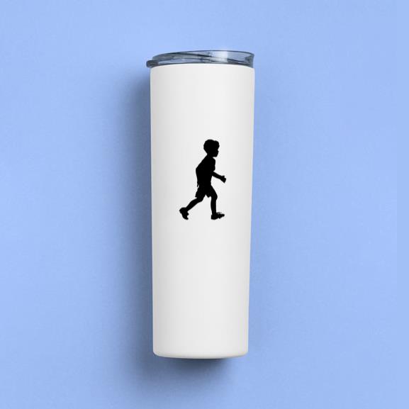 Kid Soccer Silhouette Tumbler