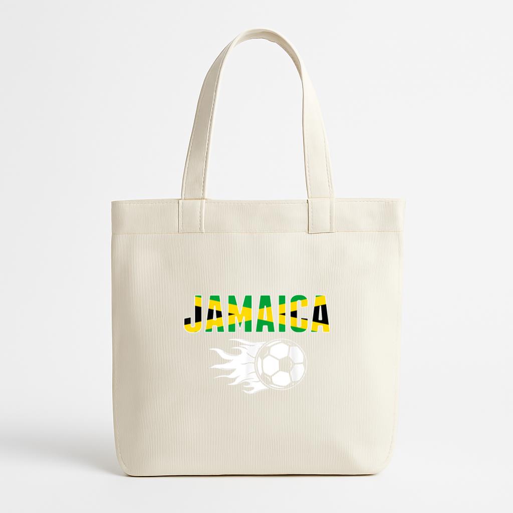 Proud Jamaica Soccer Canvas Tote Bag