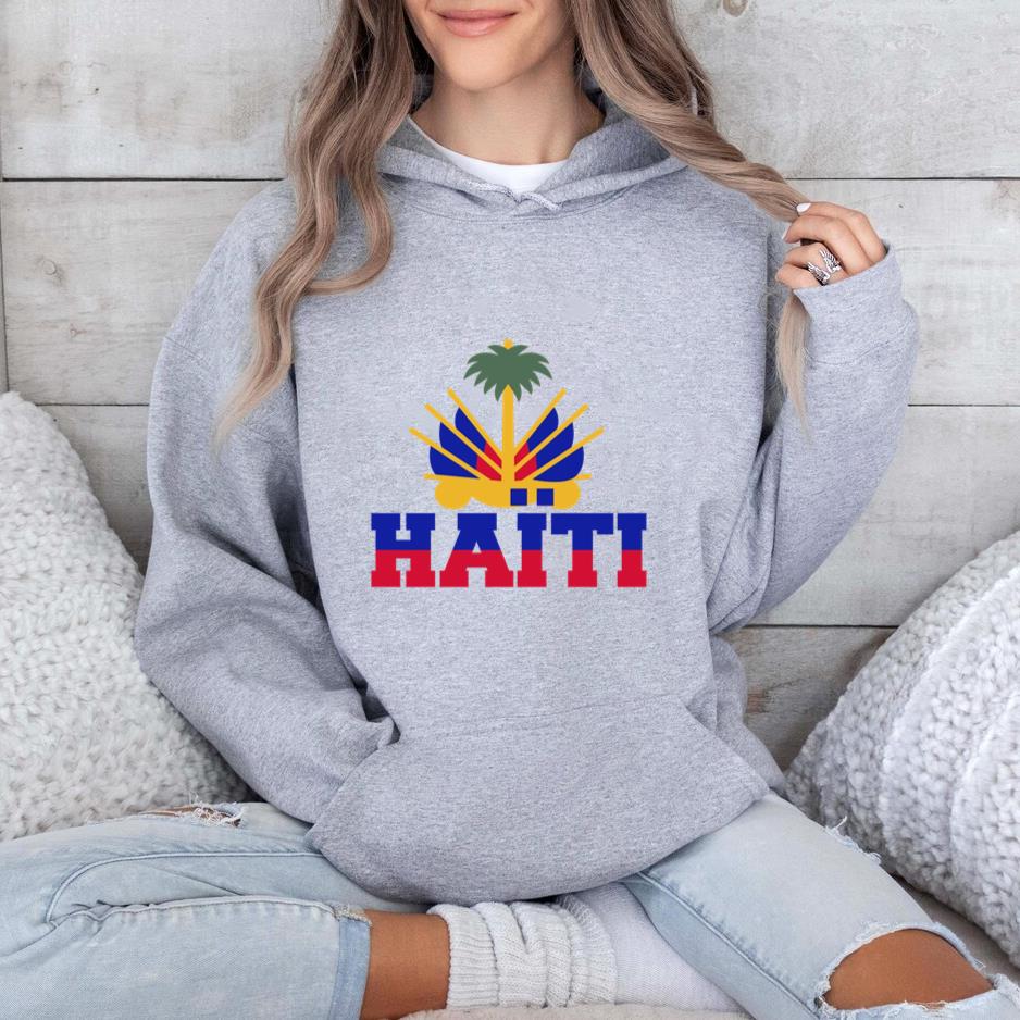 Soccer Sticker Allusive To Haiti Hoodie