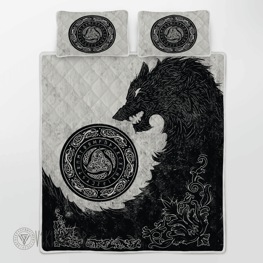 Theonederland - Fenrir And Horns of Odin Viking Quilt Set - Image 3