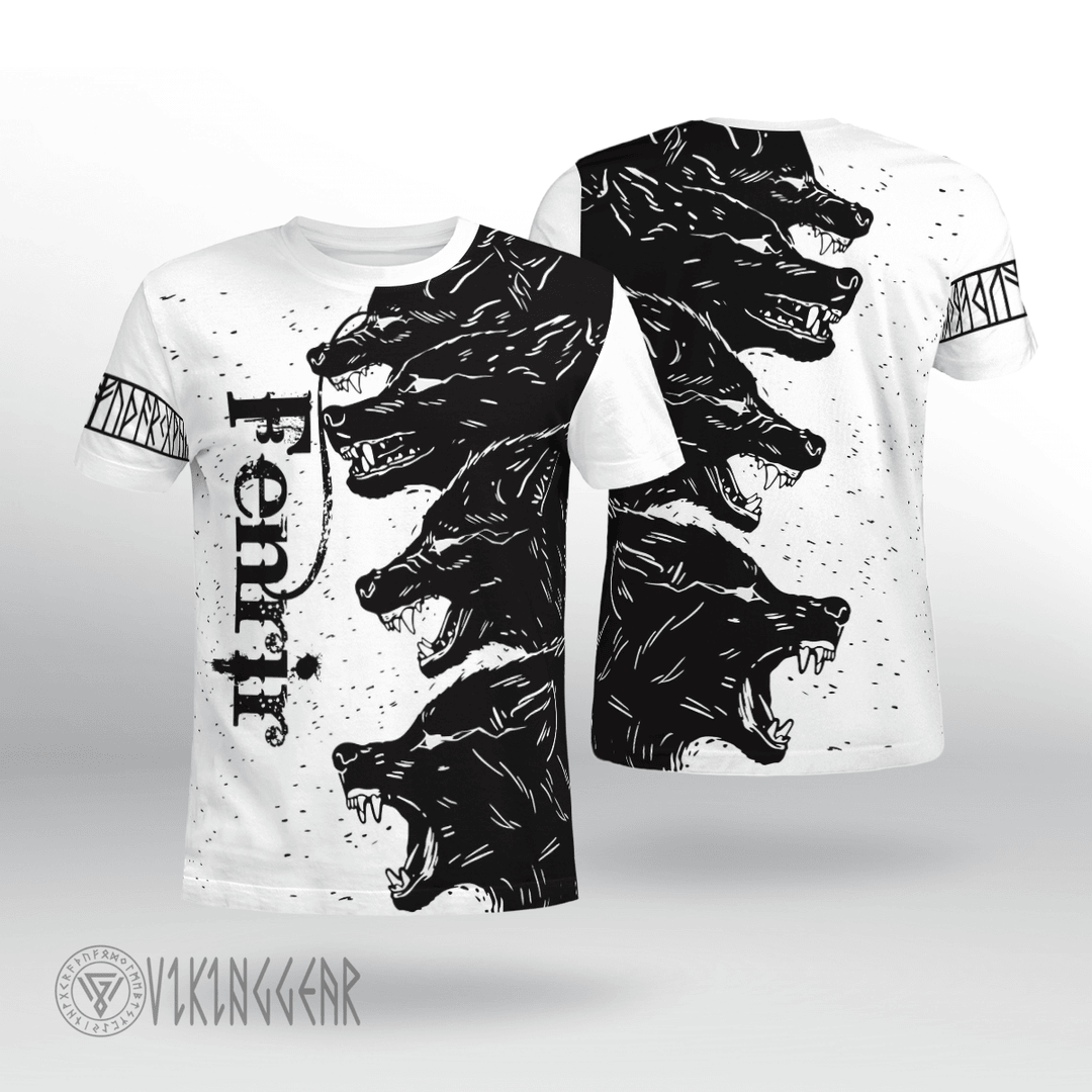 Theonederland - Fenrir Black Design Viking Shirt