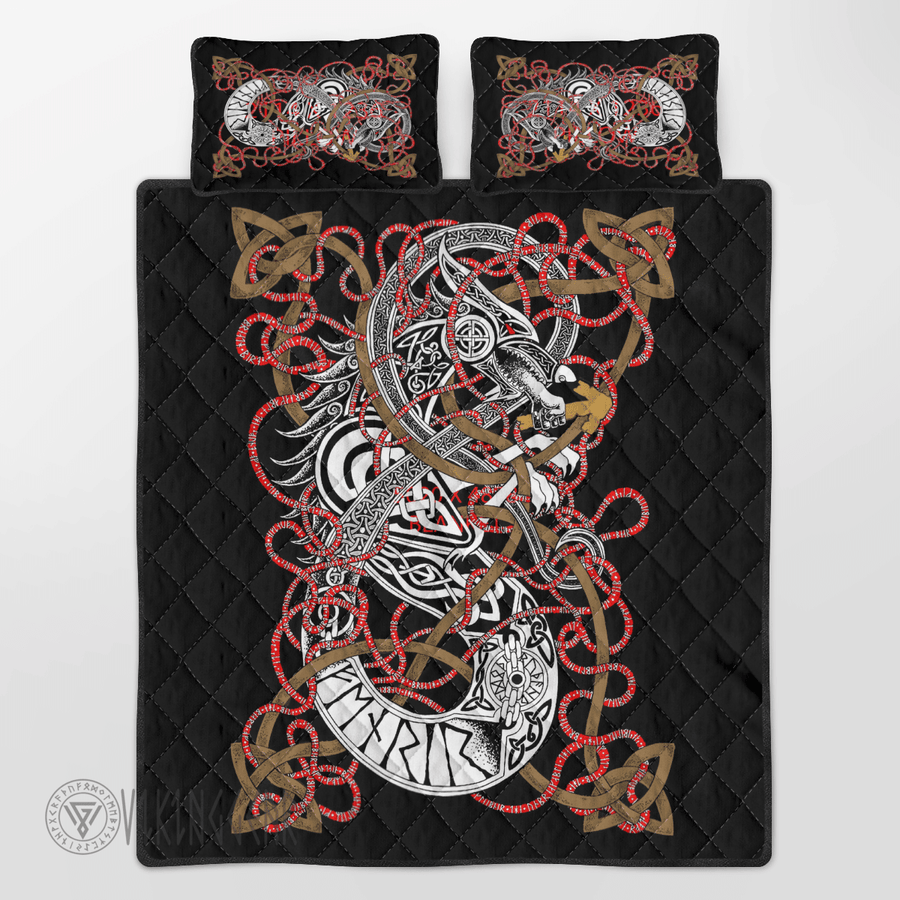 Theonederland - Fenrir Celtic Art Viking Quilt Set - Image 3