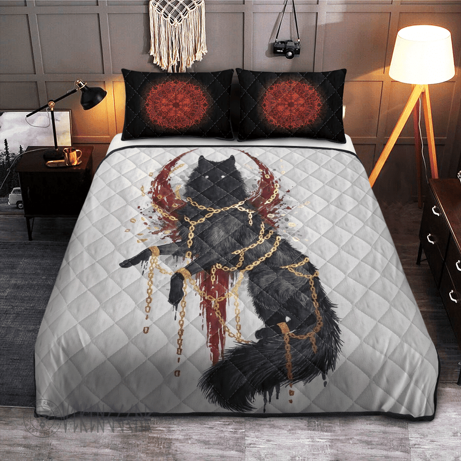 Theonederland - Fenrir Graphic Viking Quilt Set