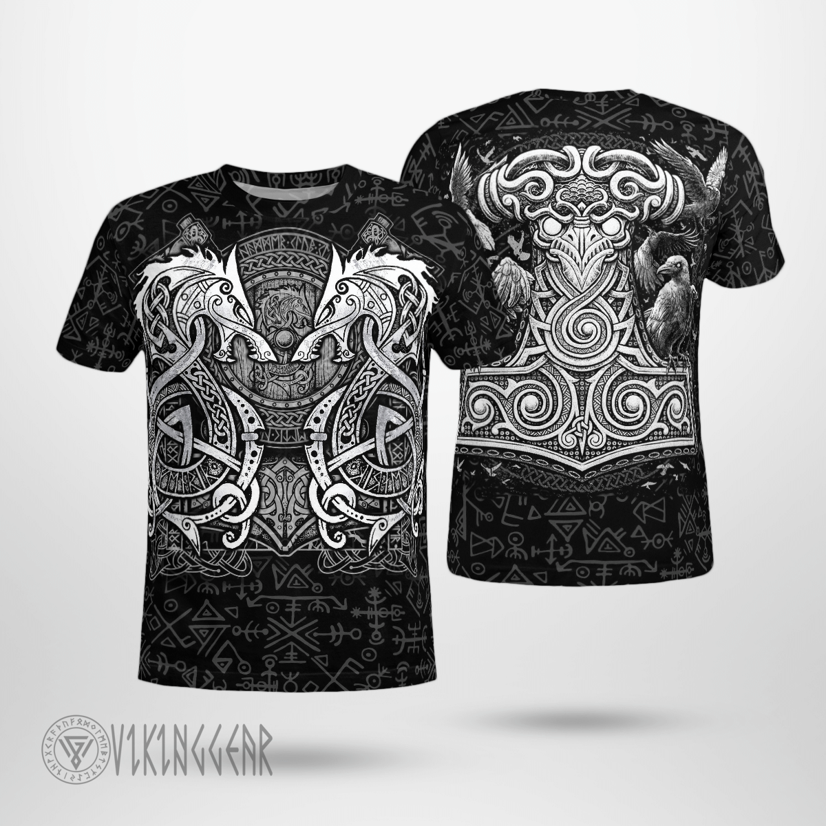 Theonederland - Fenrir Hammer Viking T-Shirt