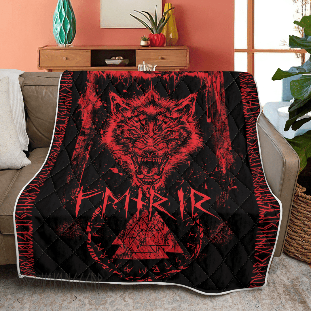 Theonederland - Fenrir in Runes - Viking Quilt