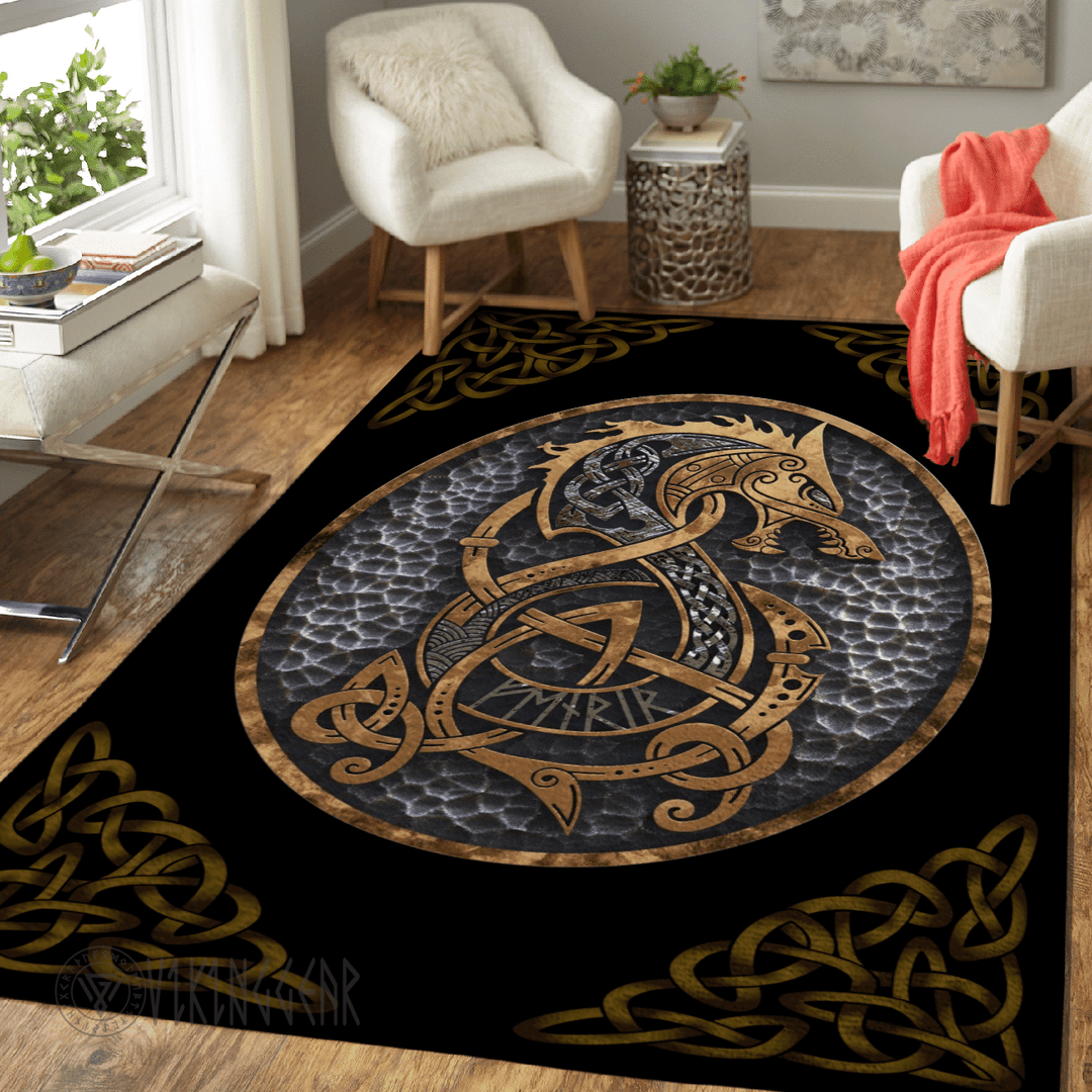 Theonederland - Fenrir Inside The Circle Viking Area Rug