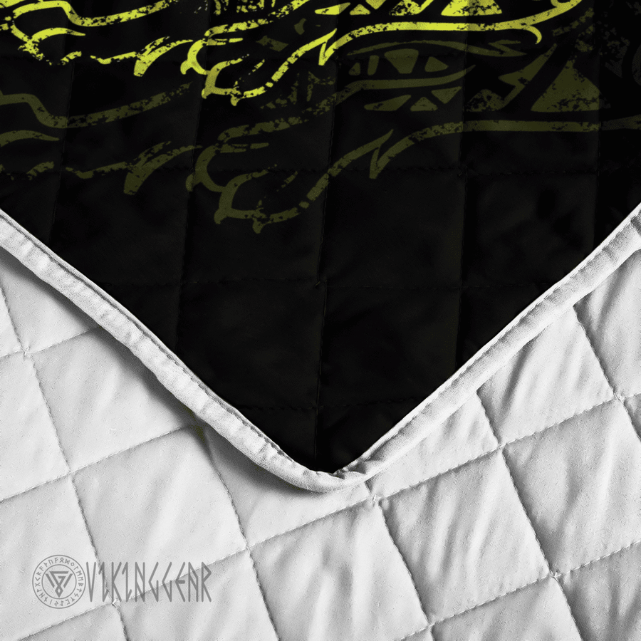 Theonederland - Geri and Freki Wolf Of Odin Viking Quilt Set - Image 4