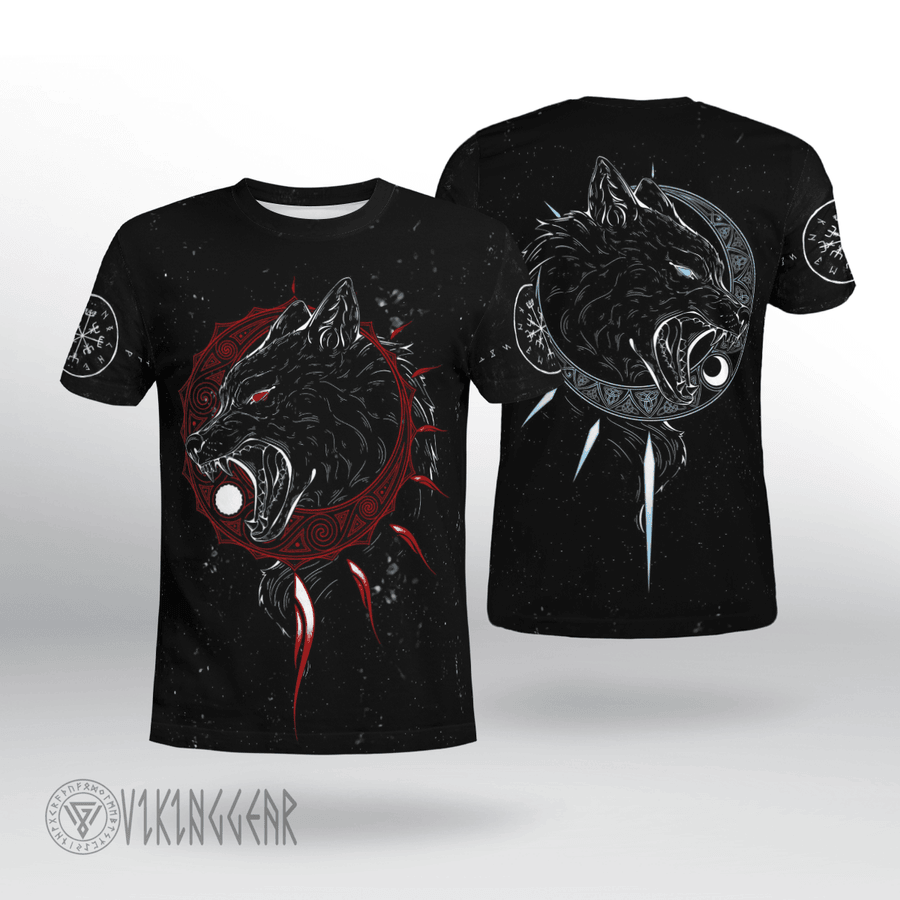 Theonederland - Hati and Skoll Viking T-shirt
