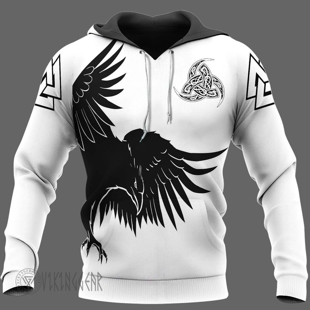 Theonederland - Huginn and Muninn - Raven Of Odin - Viking Hoodie