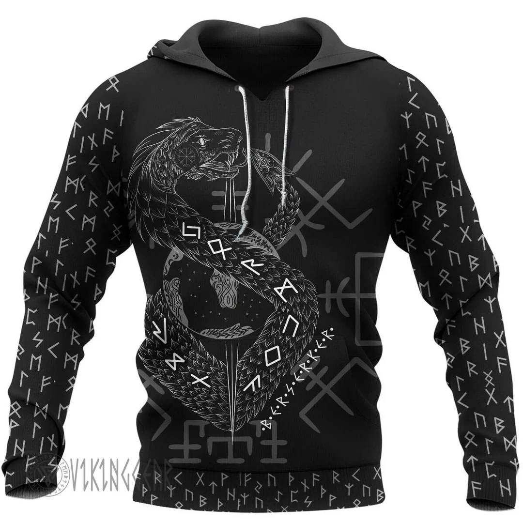 Theonederland - JORMUNGANDR And FENRIR - Sons Of Loki Viking Hoodie