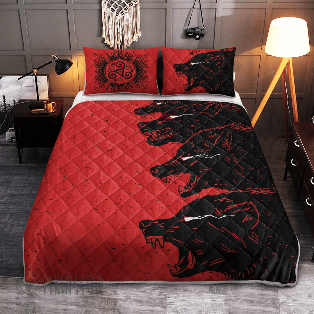 Theonederland - Norse Wolves Viking Quilt Set