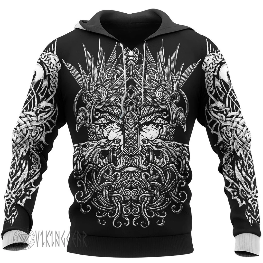 Theonederland - Odin Raven Ulfberht Swords Viking Hoodie