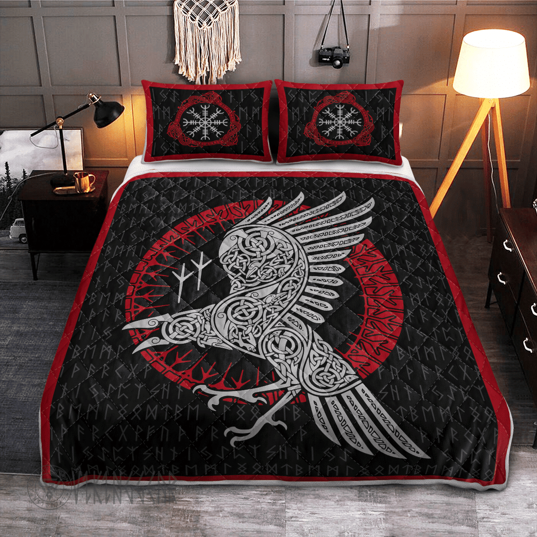 Theonederland - Raven and Rune Viking Quilt Set
