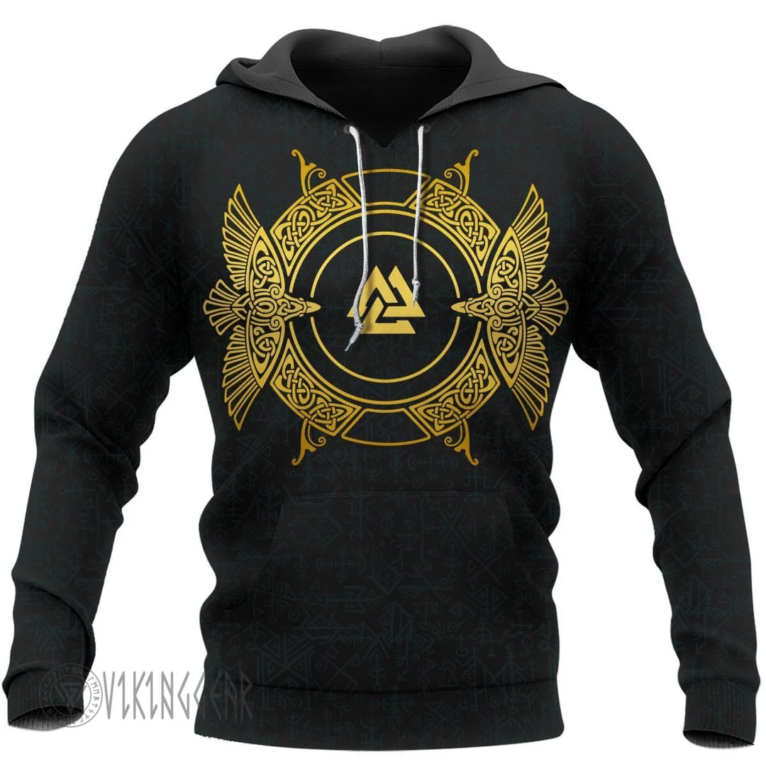 Theonederland - Raven Spear Of Odin Gungnir Viking Hoodie