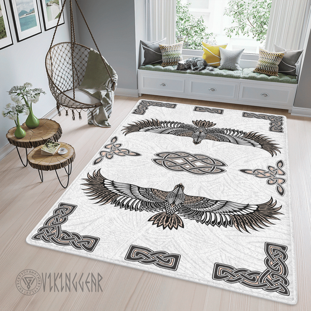 Theonederland - Raven The Children of Odin Viking Area Rug