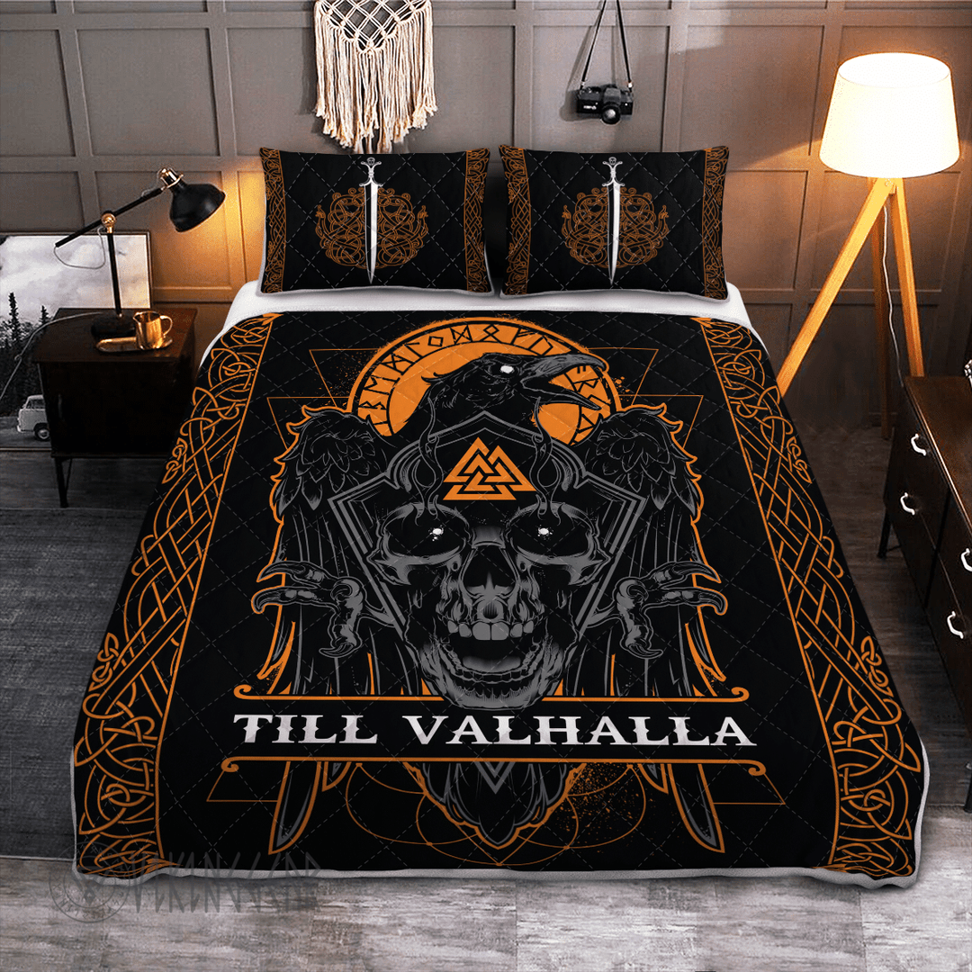 Theonederland - Raven Till Valhalla Viking Quilt Set