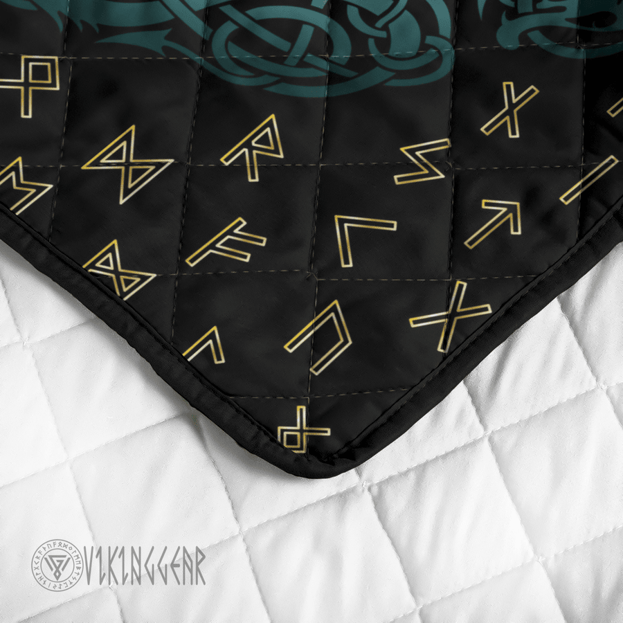 Theonederland - Rune Vegvisir Viking Quilt Set - Image 4
