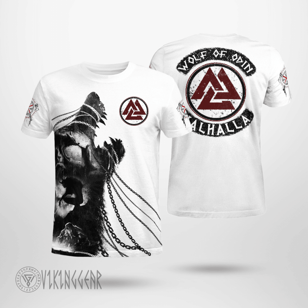 Theonederland - Sons Of Odin Valhalla Fenrir Viking T-Shirt