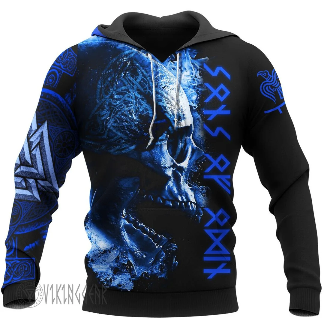 Theonederland - Surreal Skull Sons Of Odin Viking Hoodie