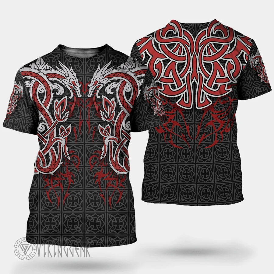 Theonederland - T-shirts Printed Dragon emblem used by the Vikings