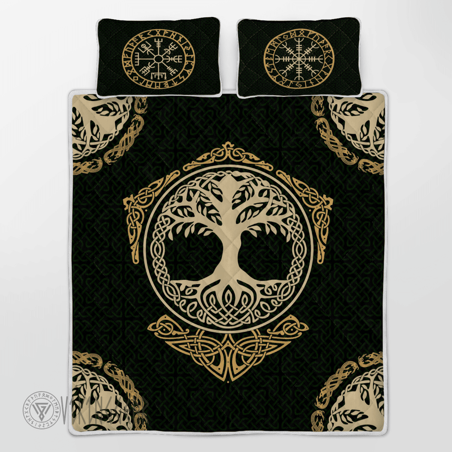 Theonederland - The Tree of Life in Norse Mythology Viking Quilt Set - Image 3