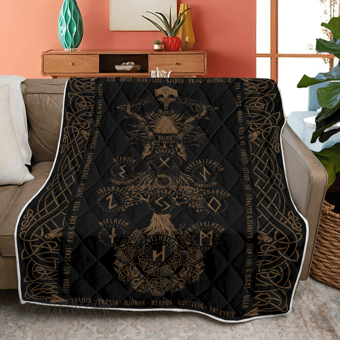 Theonederland - Tree Of Life - Viking Yggdrasil - Viking Quilt
