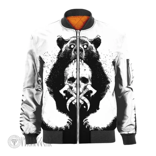 Theonederland - Viking Bear Berserker Jacket | Viking Bomber Jacket - Image 3