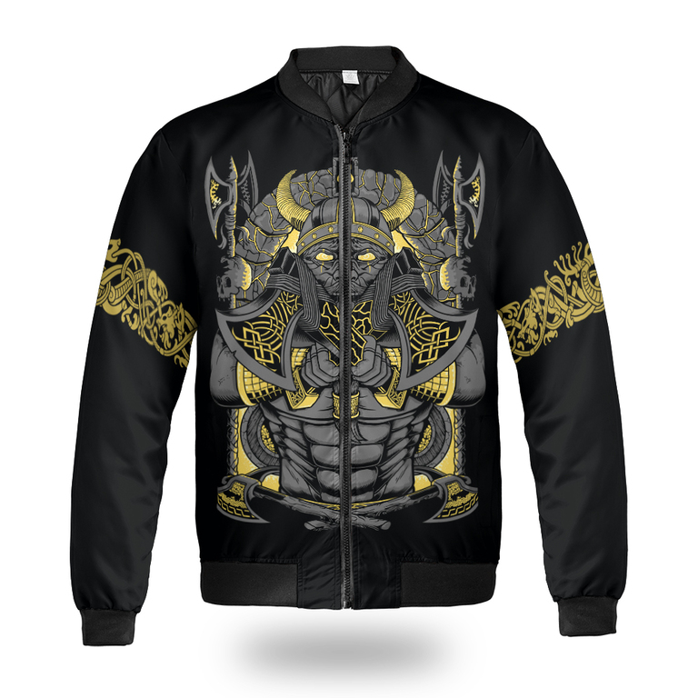 Theonederland - Viking Bomber Jacket JORMUNGANDR Son of Loki