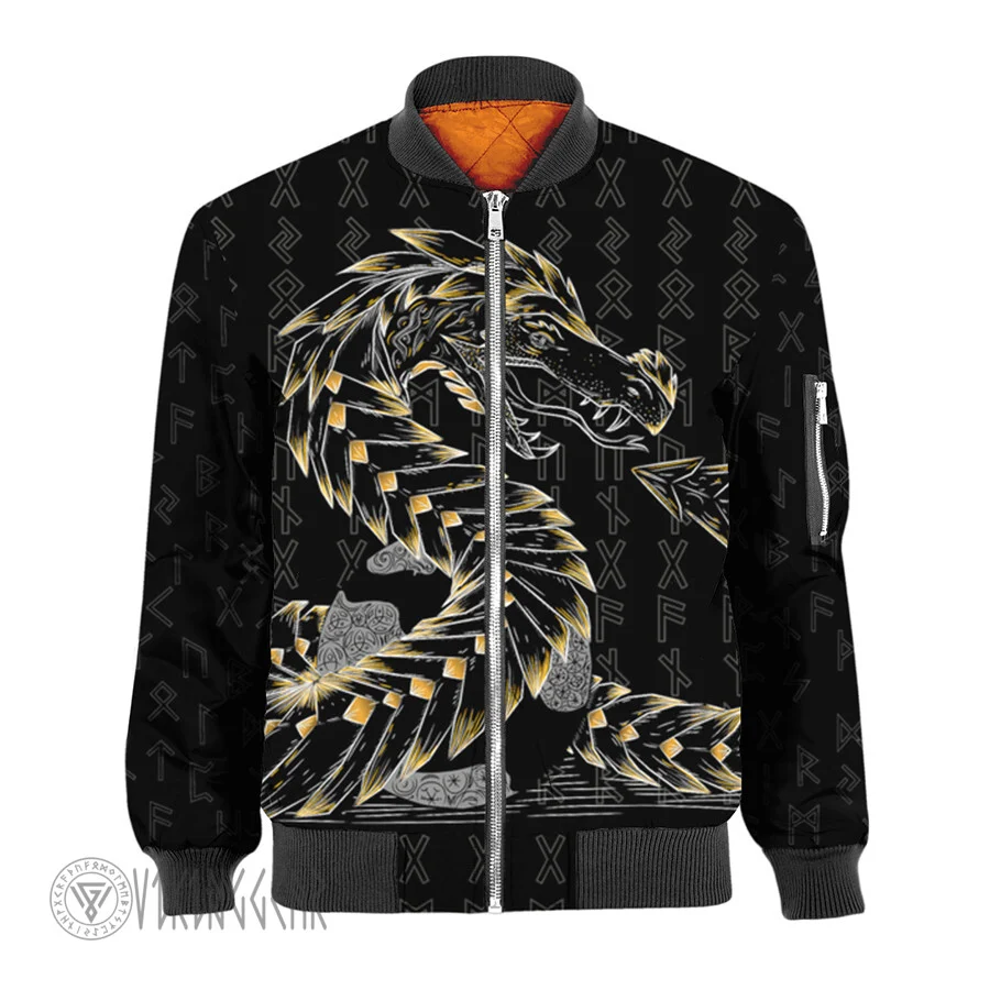 Theonederland - Viking Jormungandr Jacket | Viking Bomber Jacket