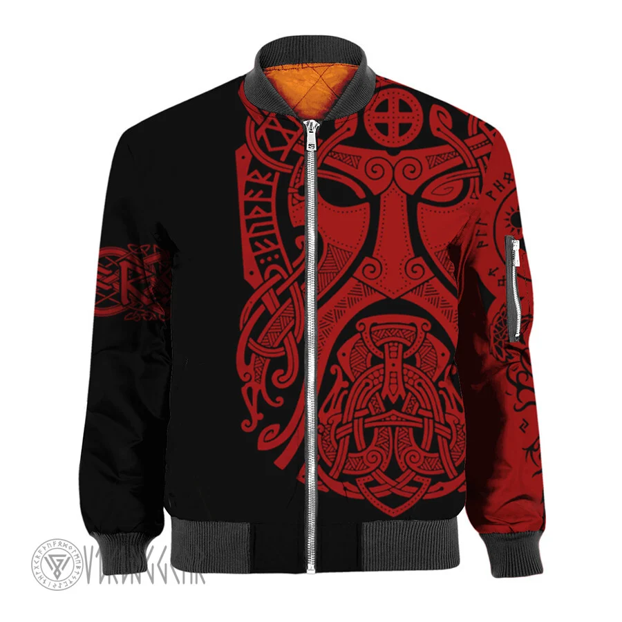 Theonederland - Viking Odin Art Jacket | Viking Bomber Jacket