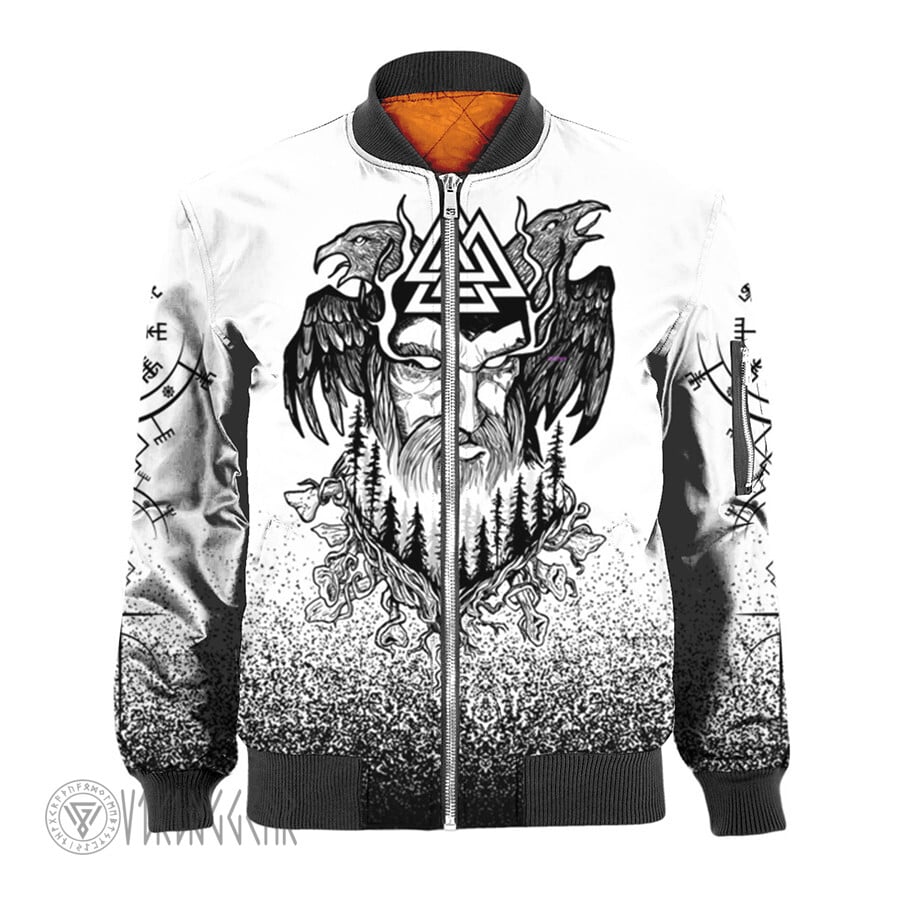 Theonederland - Viking Odin Raven Jacket | Viking Bomber Jacket