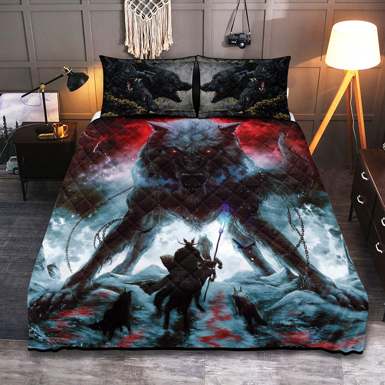 Theonederland - Viking Quilt Set Fenrir - The Wolf of Ragnarok