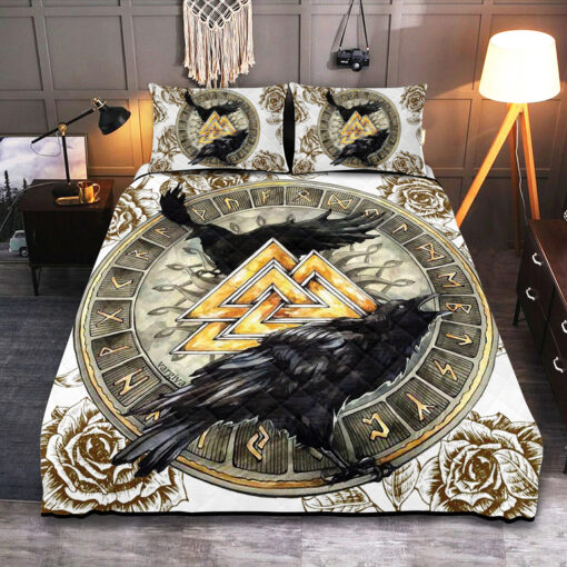 Theonederland - Viking Quilt Set Ravens - The Children of Odin - Image 5