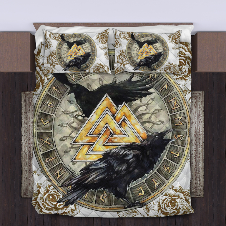 Theonederland - Viking Quilt Set Ravens - The Children of Odin - Image 4