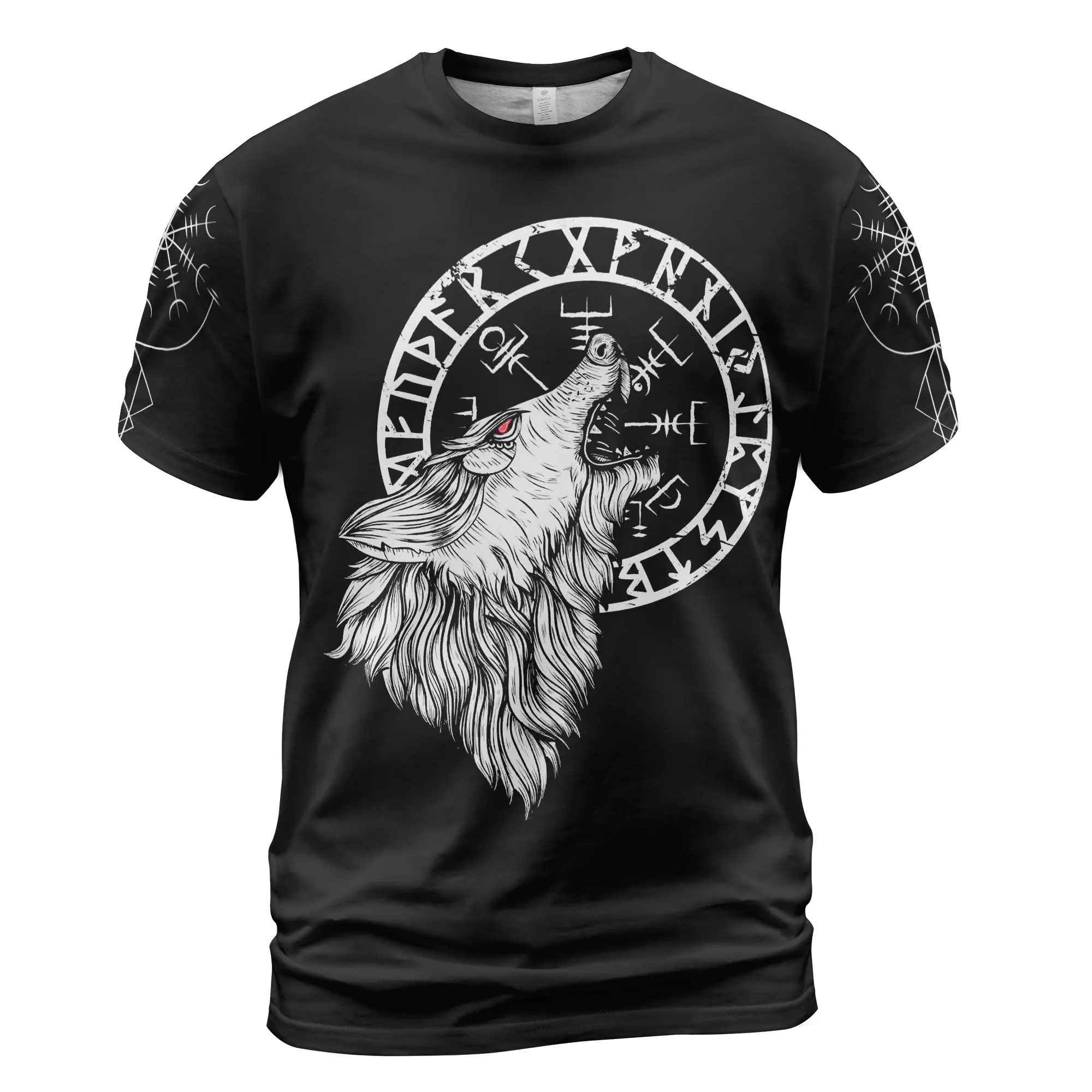 Theonederland - Viking Shirt – Wolf Viking Art Fierce Spirit