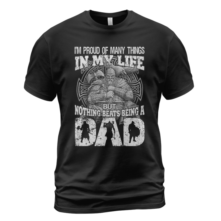 Theonederland - Viking T-shirt Nothing Beats Being A Dad