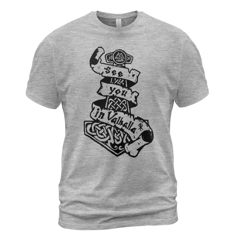 Theonederland - Viking T-shirt See You In Valhalla Hammer