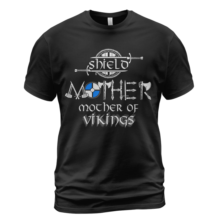 Theonederland - Viking T-shirt Shield Mother - Mother Of Vikings