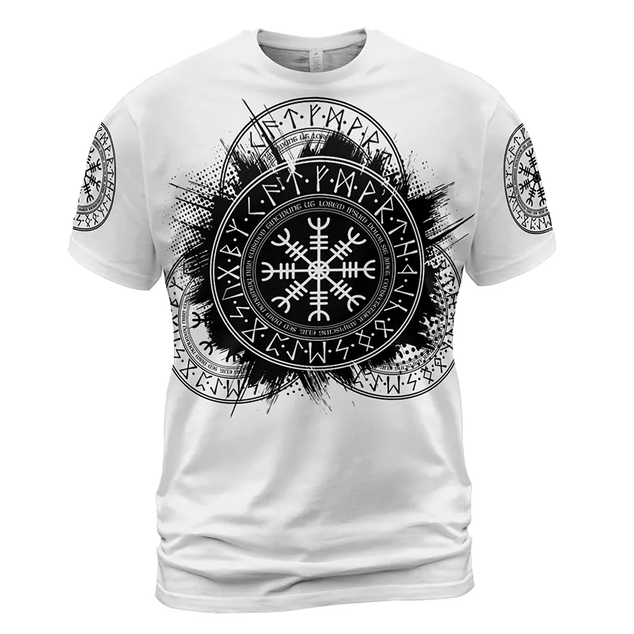 Theonederland - Viking T Shirt – The Helm of Awe Protection Symbol