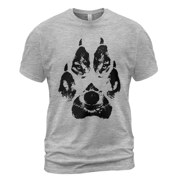 Theonederland - Viking T-shirt Wolf Claws Have Wolf Face Prints