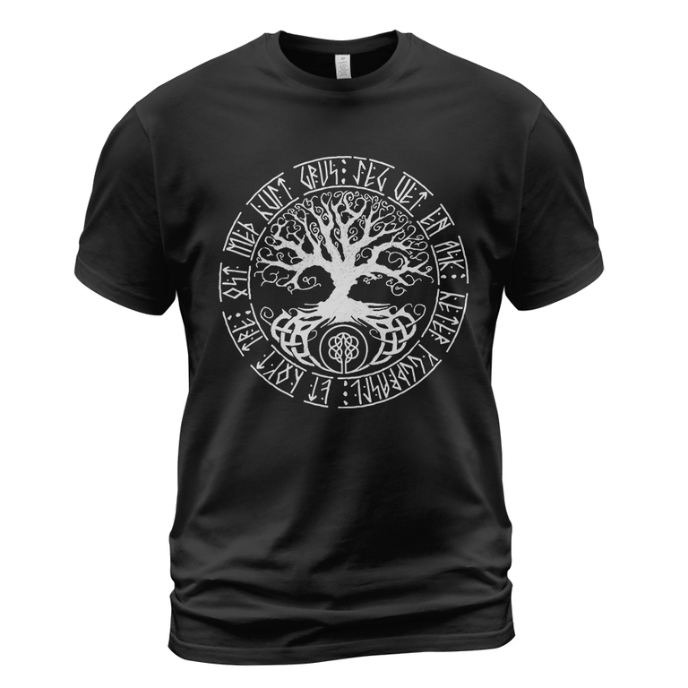 Theonederland - Viking T-shirt Yggdrasil Tree Of Life Rune