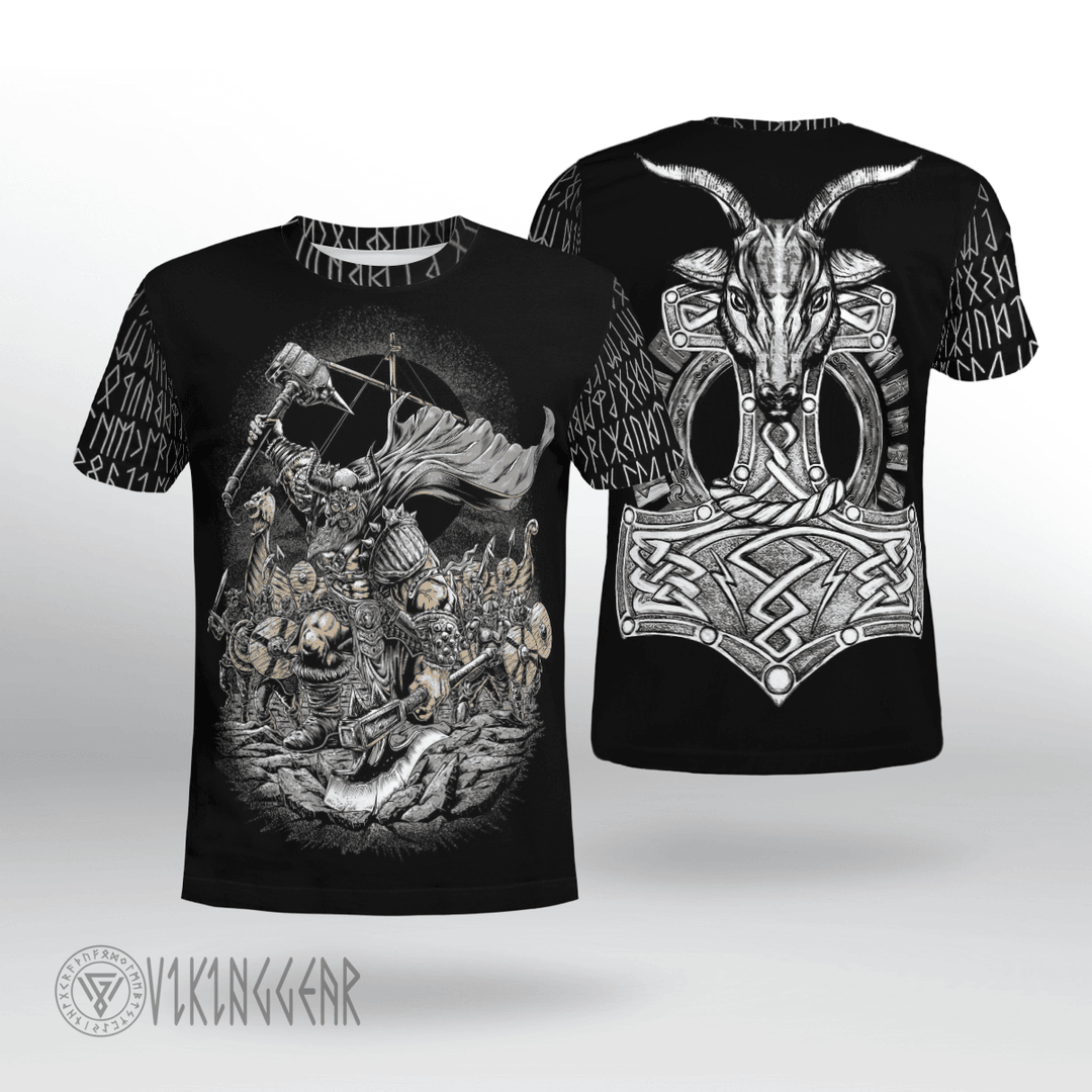 Theonederland - Viking Warrior Hammer Viking T-shirt