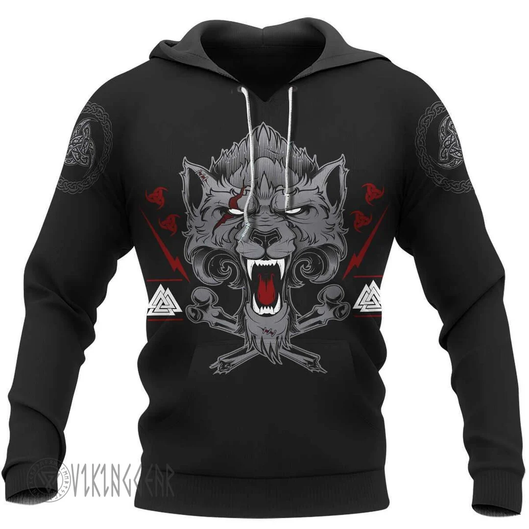 Theonederland - Wolf Of Odin Valhalla Bound Viking Hoodie