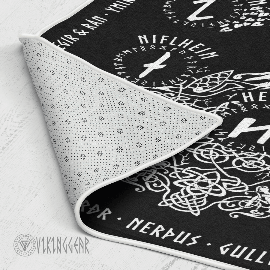 Theonederland - Yggdrasil Tree Of Life And Rune Viking Area Rug - Image 5