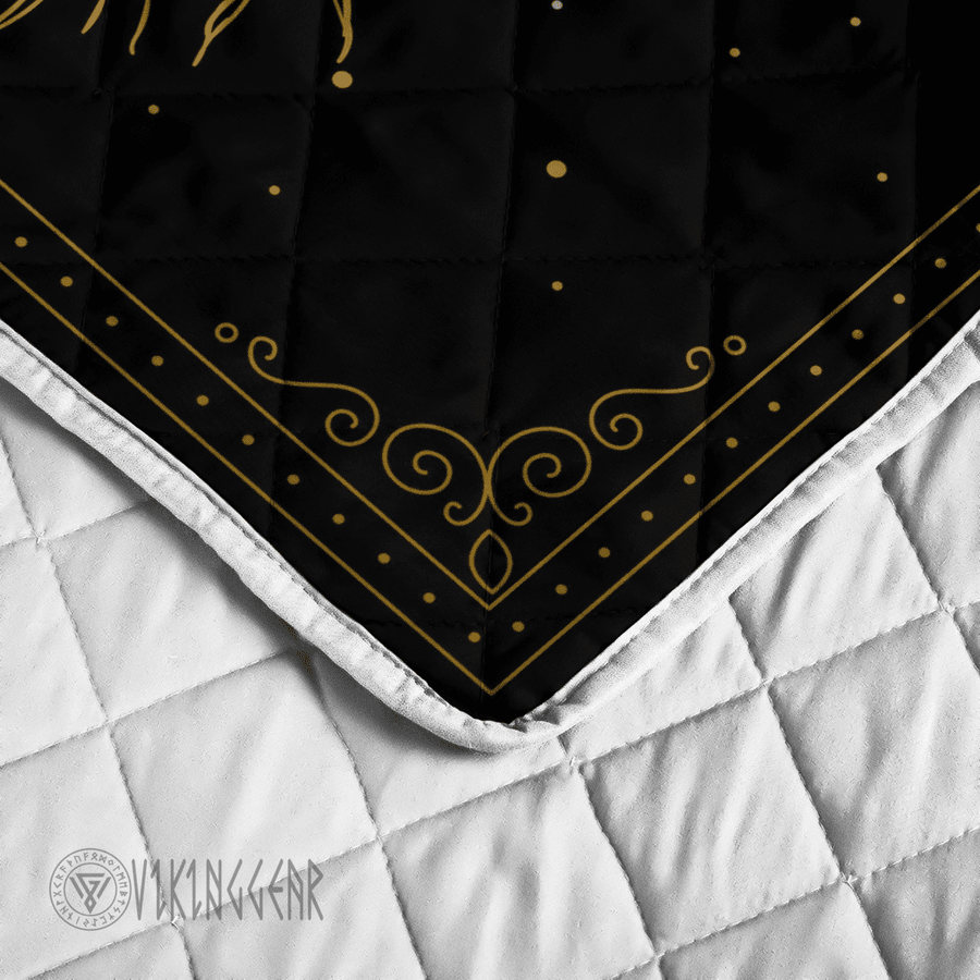 Theonederland - Yggdrasil Tree Of Life And Rune Viking Quilt Set - Image 4